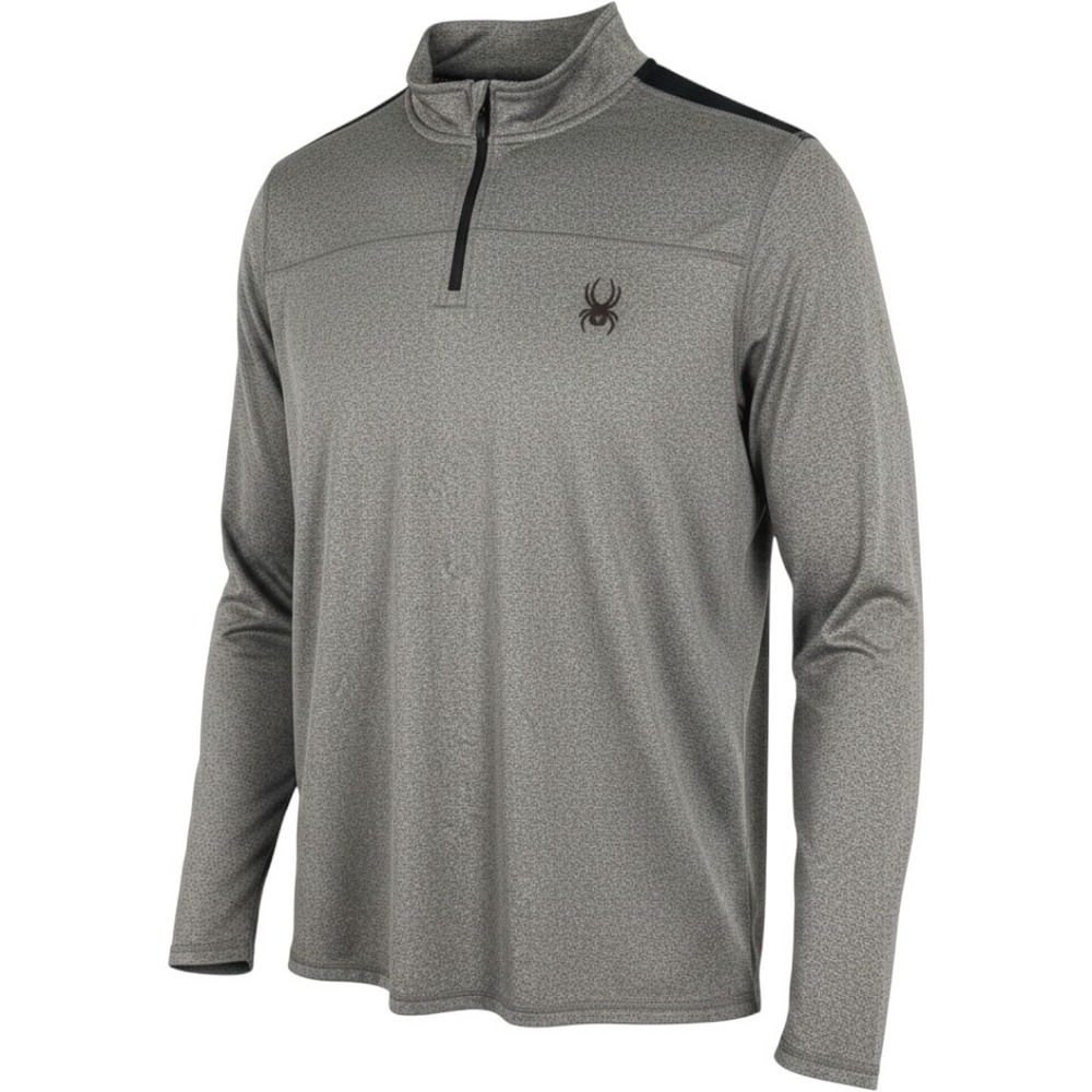 Spyder Active‎ Men's 1/4 Zip Pullover XXL Gray Heathered ProWeb Activewear
